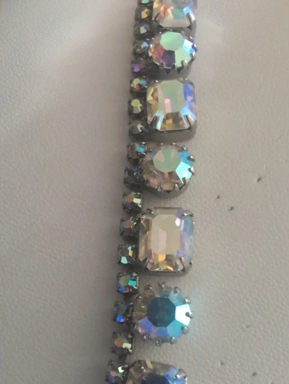 VTG Weiss Crystal Aurora Rhinestone Necklace - Women Jewelry